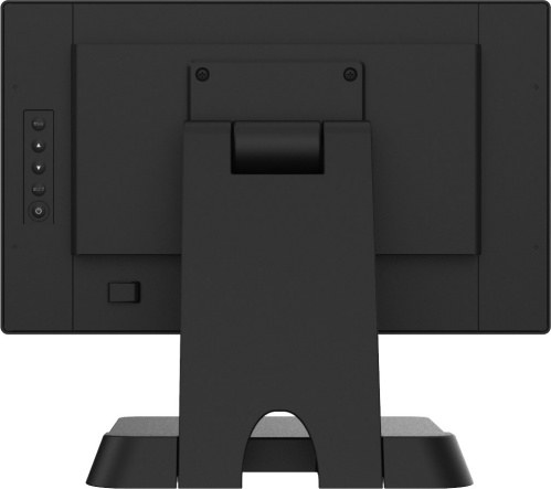 iiyama ProLite T1634MC vu de dos, pied et boutons de réglage