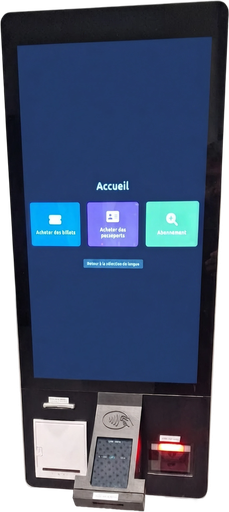 Borne kiosk en libre-service
